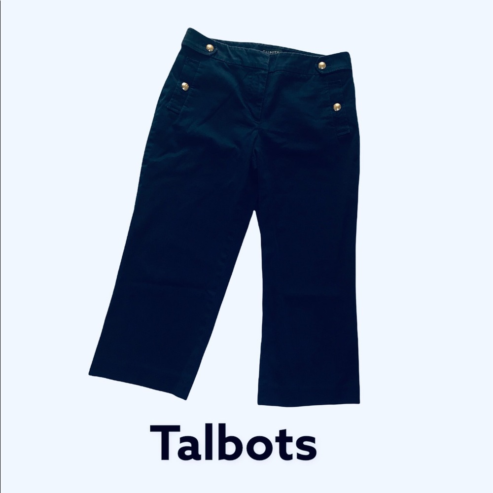 Talbots petites navy blue cropped size 6P